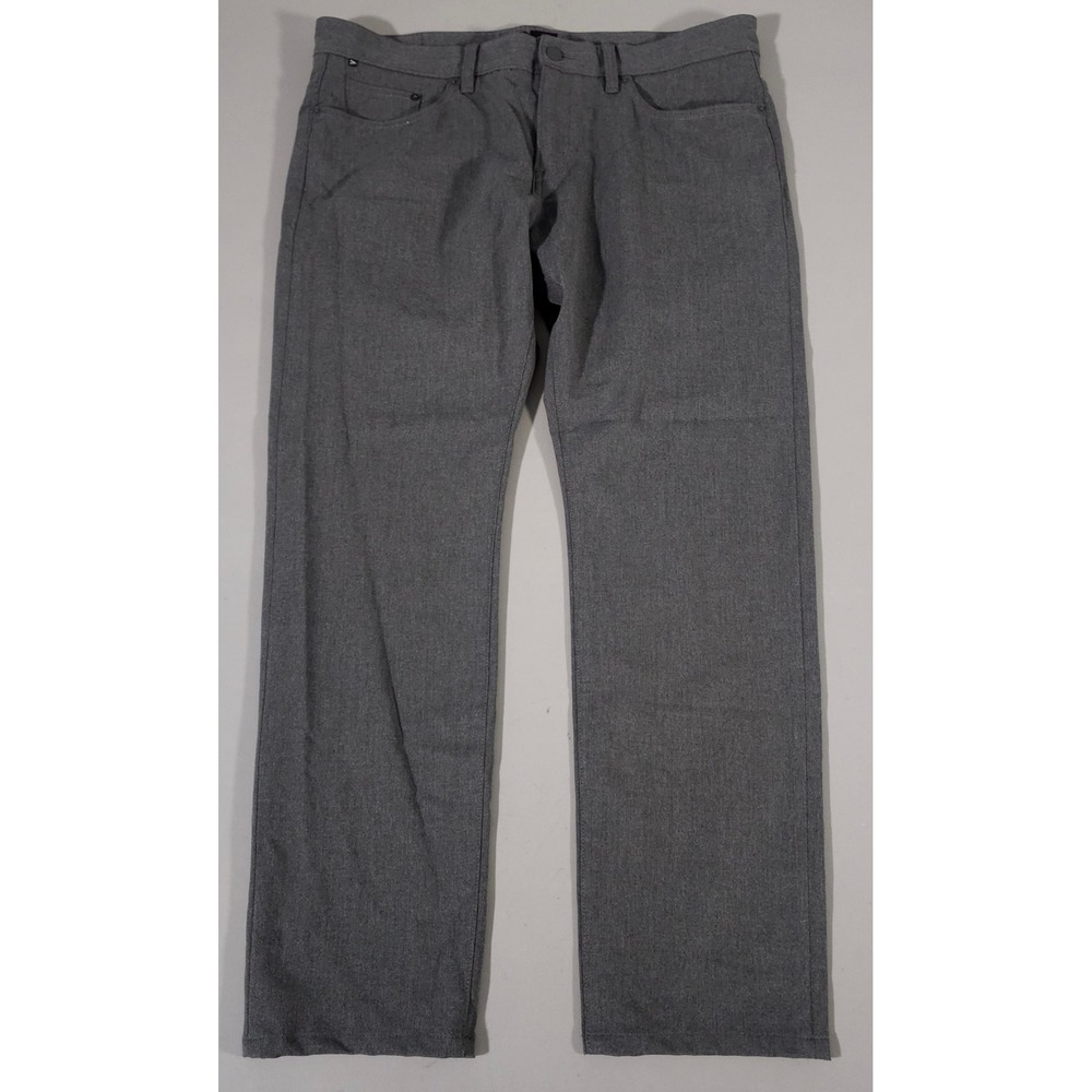 Hugo Boss Delaware Pants Mens 36/32 Grey‎ Slim Fit Performance Stretch Trousers